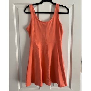 Express Coral Skater Dress